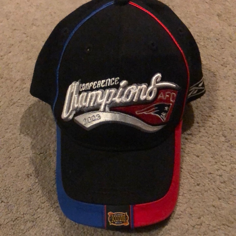 Patriots official 2003 AFC conference championship hat